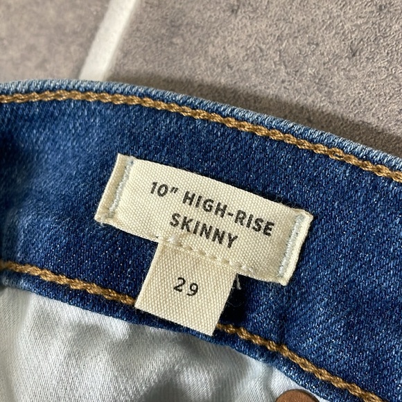 NWT Madewell High Rise Button Fly Skinny Jeans size 29 - Picture 12 of 14